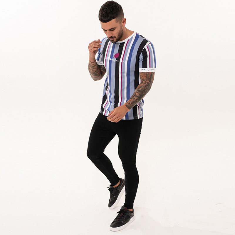 T-shirt de fitness décontracté pour hommes