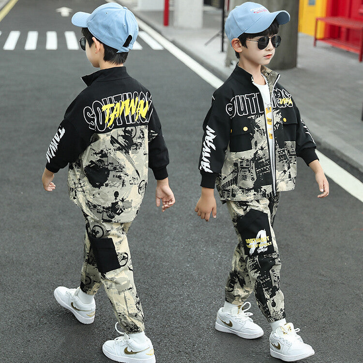 Costume de pantalon de pull d'exercice décontracté de mode d'enfants