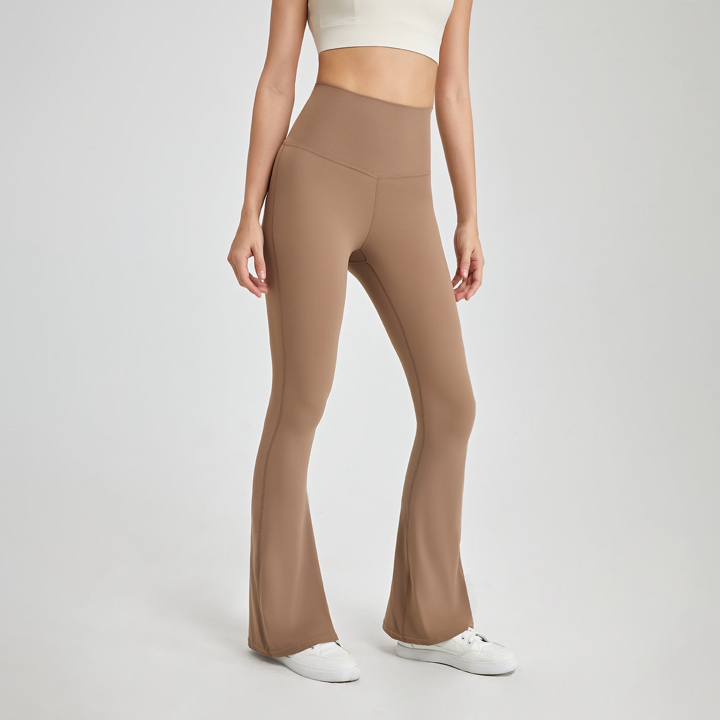 Nude Feel Stretch Yoga Bell-bottom byxor