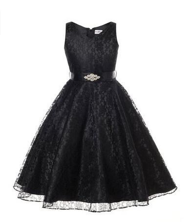 Enfants filles robe enfants Costume filles robe dentelle robe Tong vente en gros
