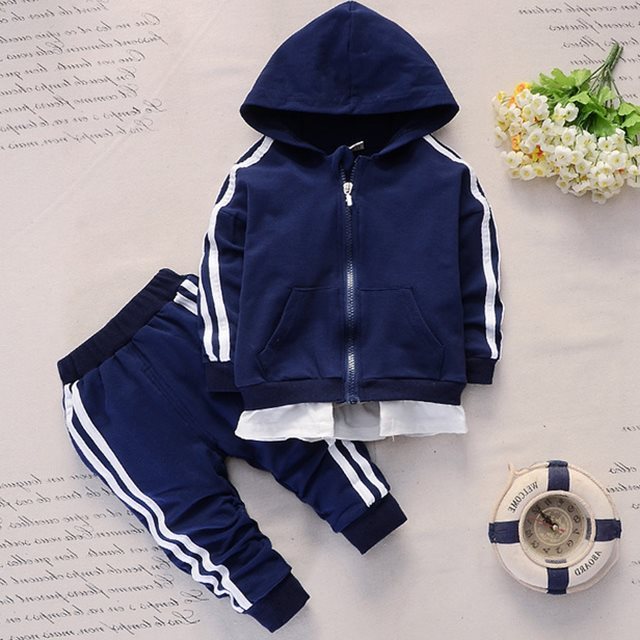 Boys' Handsome Autumn and Winter Clothes - Three-Piece Kid Clothes
