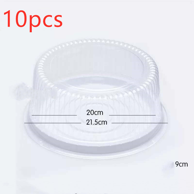 Boîte d'emballage de gâteaux, boîte blister ronde transparente
