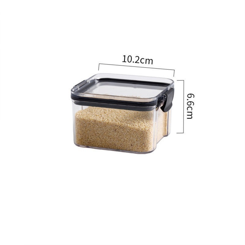 Boîte à grains transparente avec couvercle