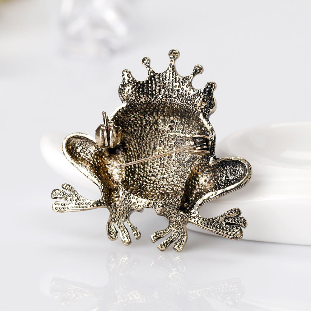 Frog Prince Diamond Brooch Brooch
