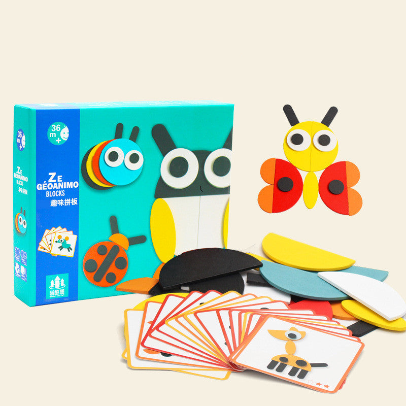 Holiday Tangram Jigsaw 3D Animals Puzzle