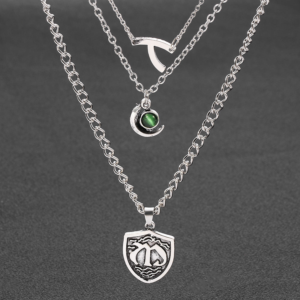 Flerlagers kort halsband halsband
