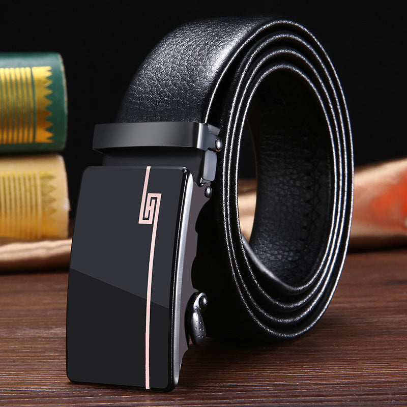 Men's Business Acrylic Automatic Belt - Contemporary Innovation