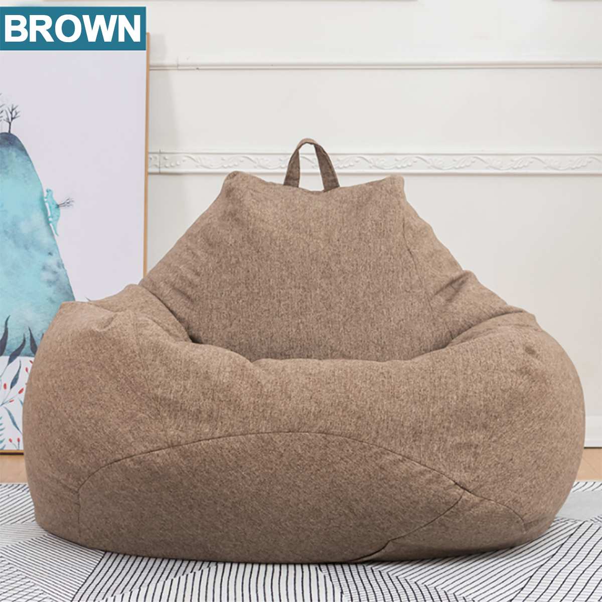 Fauteuil poire géant doux et confortable