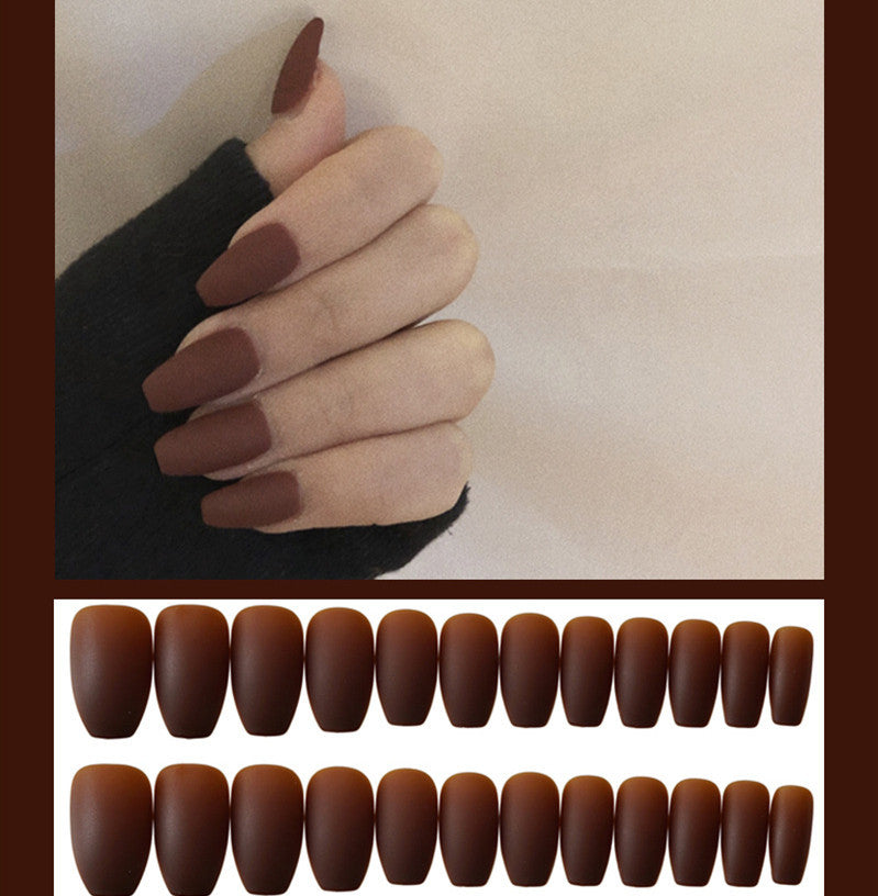 Frosted Ballet Press-On Nails Complete Kit - 24 Pieces | Professional Application Set