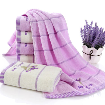 Serviette de lavage du visage brodée en pur coton à 32 brins