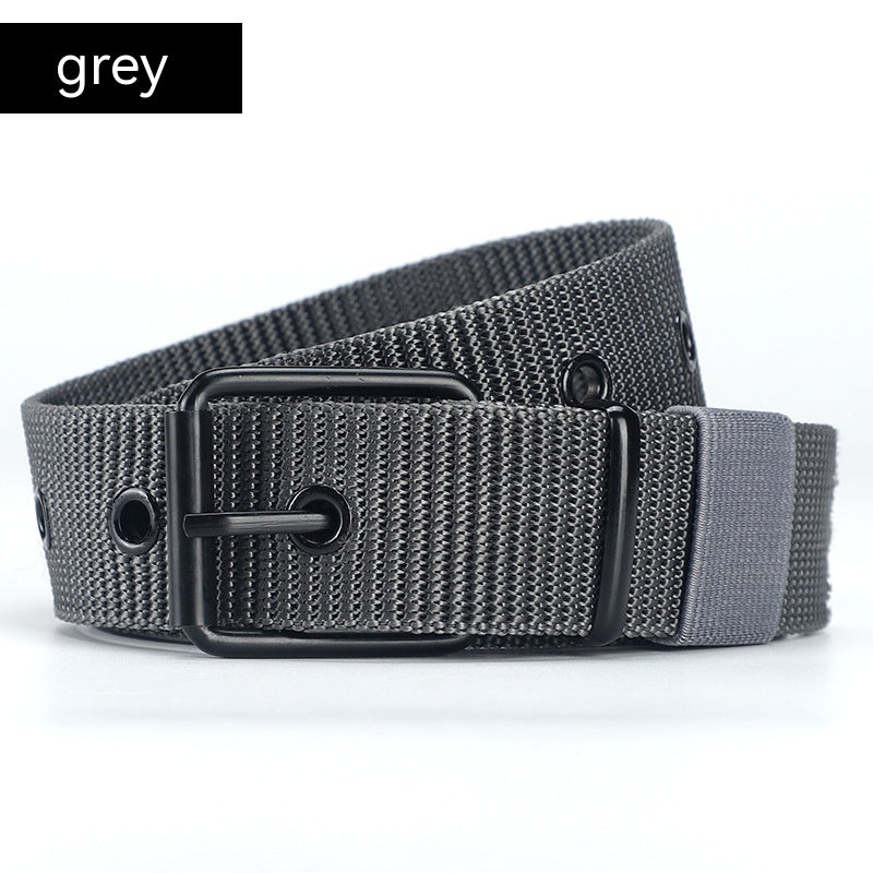 Lengthened Porous Pin Buckle Canvas Belt Universal - Inclusive Comfort