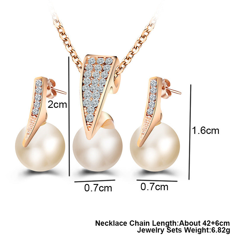 2-piece Faux Pearl Necklace Set - Elegant Accessory for Any Occasion