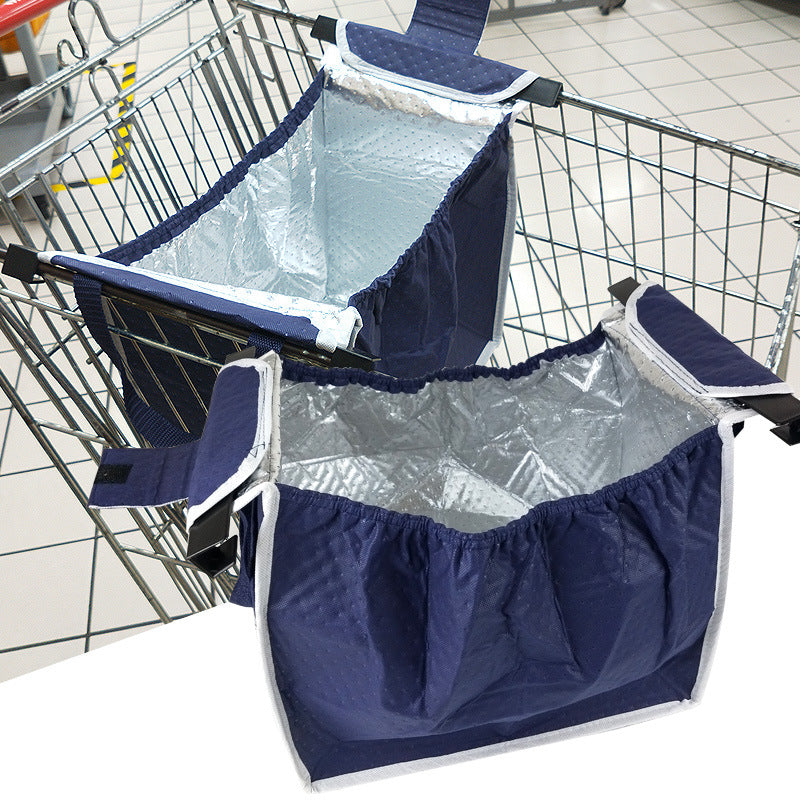 Supermarketvagn isolerad shoppingväska