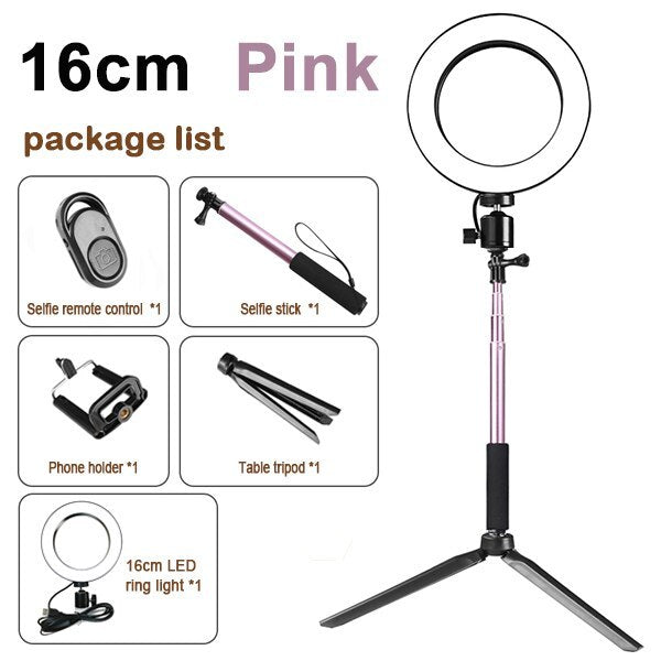 Photography Lighting Kit - Tripod Fill Light Live Bracket Beauty Light Set Ring Light