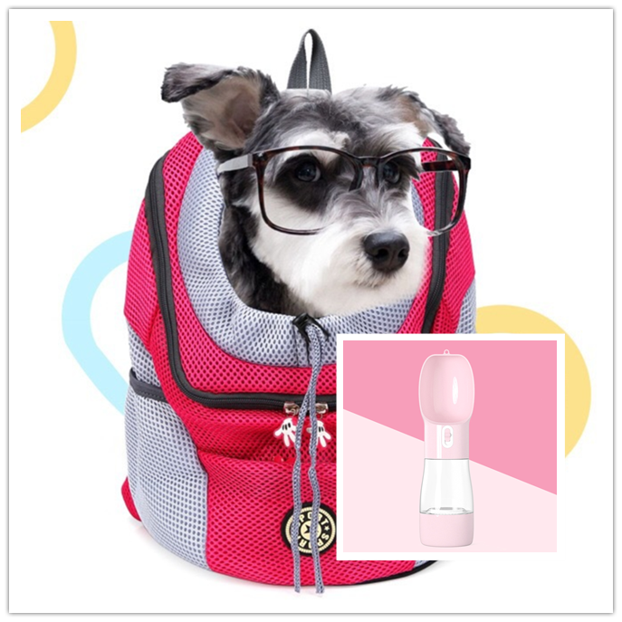 Pet Dog Carrier Carrier For Dogs Ryggsäck Ut Dubbel axel Bärbar Travel Outdoor Carrier Bag Mesh