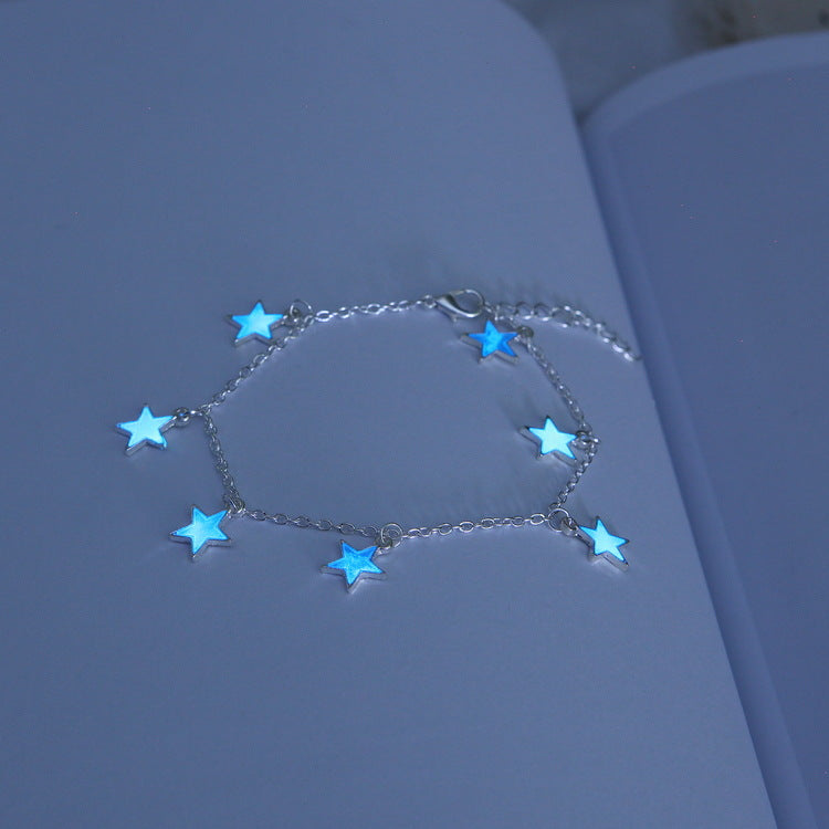 Bijoux de pied bracelet étoile lumineuse