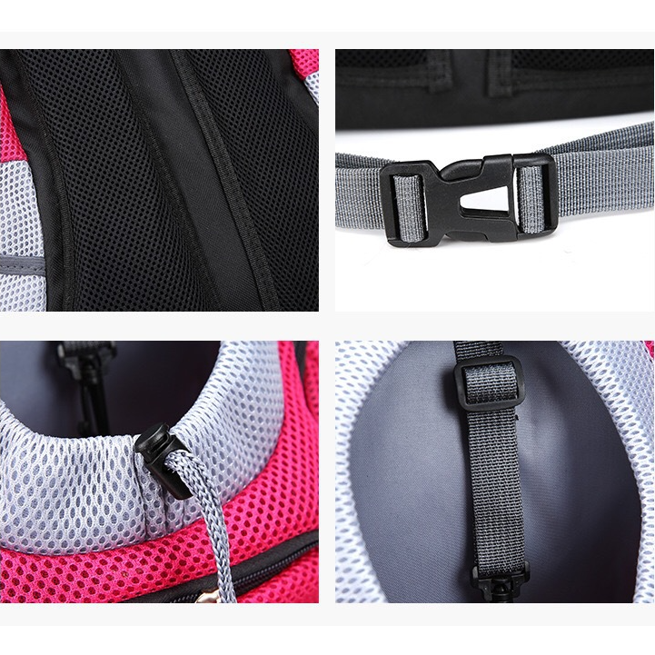 Pet Dog Carrier Carrier For Dogs Ryggsäck Ut Dubbel axel Bärbar Travel Outdoor Carrier Bag Mesh