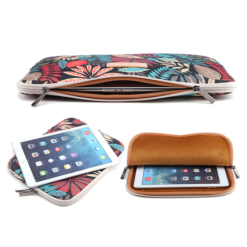 LISEN Colorful Leaf Notebook Sleeve Bag 15,6 tums datorväska
