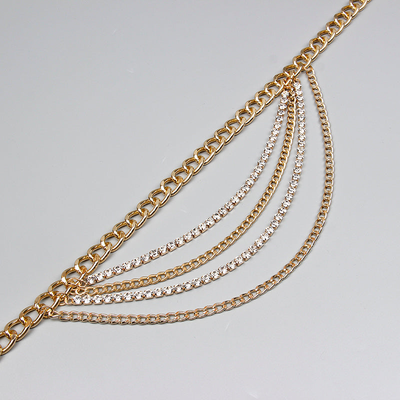 Women's Summer Jewelry Hot Pants Multilayer Gold Chain - Street Empowerment