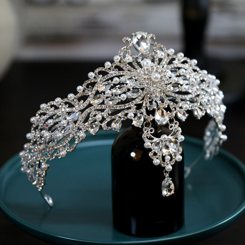 Couronne de mariée baroque, couvre-chef à la mode