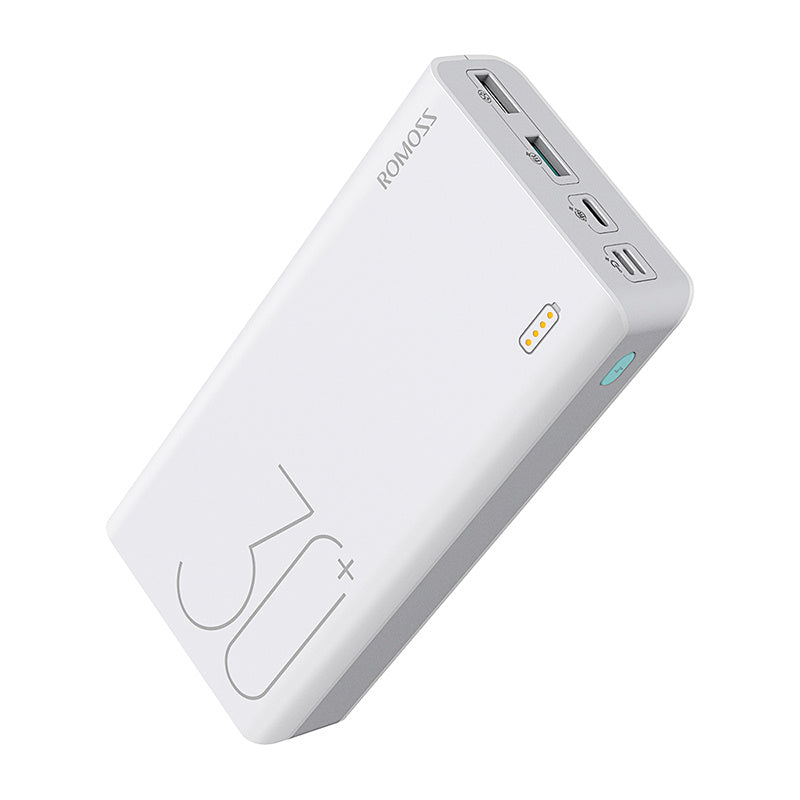 30000mAh ROMOSS Sense 8+ Power Bank Portabelt Externt Batteri Med QC Tvåvägs Snabbladdning Bärbar Laddare För Telefoner Tablet