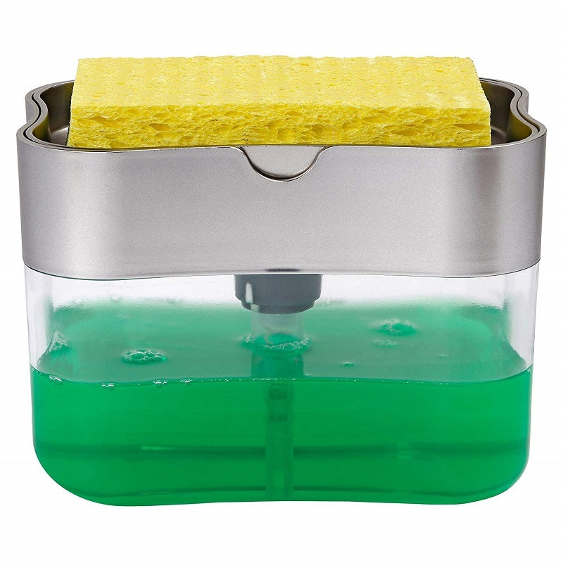 Multifunctional Soap Dispenser Sponge Caddy Non-Toxic Odorless Dispenser Kitchen Rack Creative Bathroom Washing Soap Storage Box