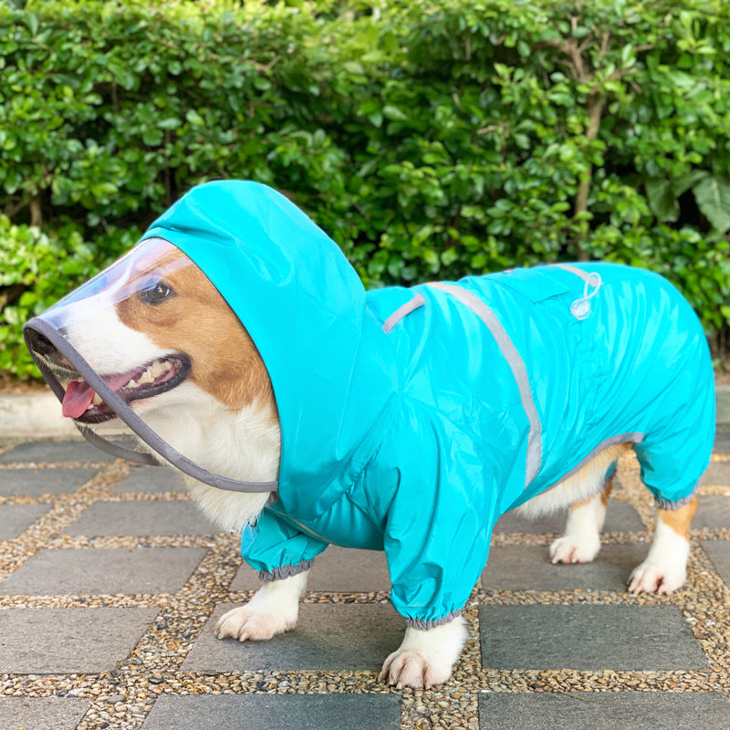 Manteau imperméable pour chien, vêtements imperméables à quatre pattes pour animaux de compagnie