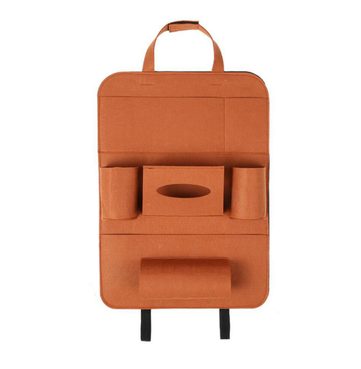 Auto Bil Baksäte Organizer Bil-Styling Hållare Multi-Pocket Seat Ull Filt Förvaring Multifunktion Fordonstillbehör Väska