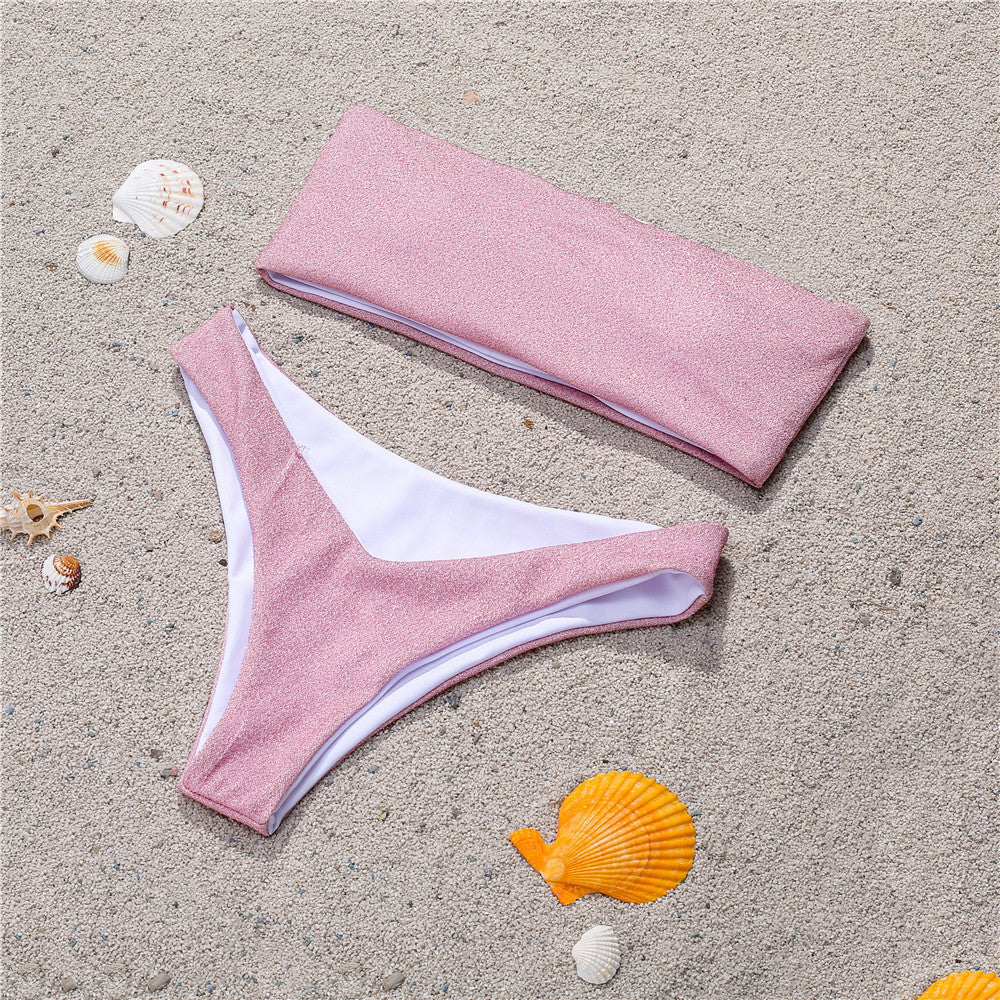 Professional Tube Top Bikini - Polyester Construction (82% Content, High-Quality Materials, Flattering Fit, Summer Essential)