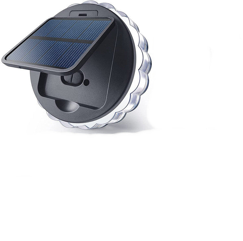 Éclairage de clôture de jardin applique murale solaire décor à la maison lampe solaire ronde Led
