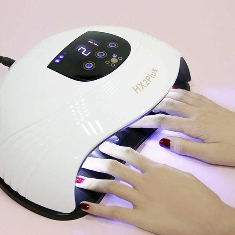 Professional 180W UV/LED Nail Lamp - 262x206x110MM | 4 Modes Cold/Warm 365+405NM