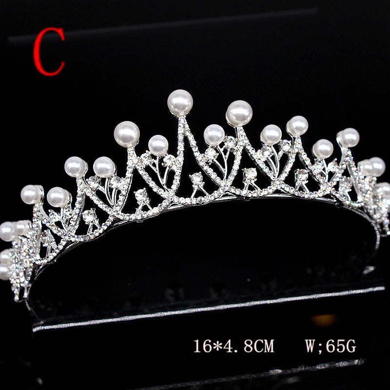 Super Glitter Pearl Rhinestone Pannband Huvudbonad