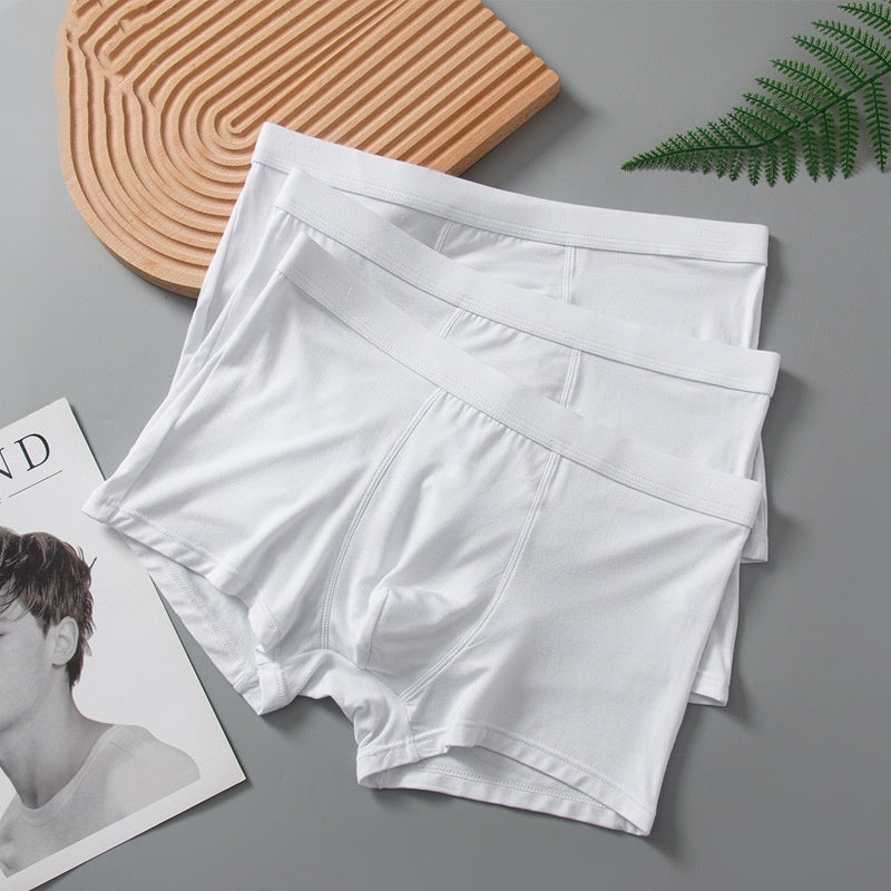 Light-colored Youth White Underwear Men's Boxer