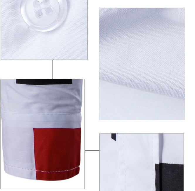 Chemise décontractée à manches longues pour hommes