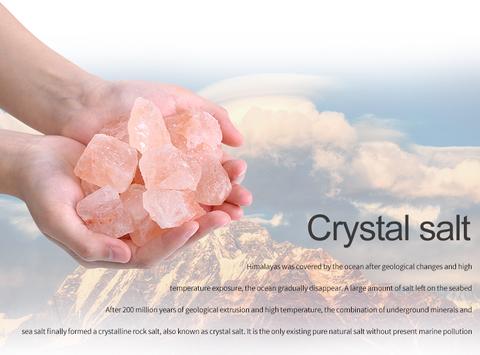 USB Crystal Light Himalayan Salt LED-lampa