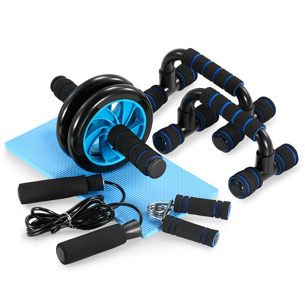 Professional Gym Fitness Equipment - Steel + PU Muscle Trainer Wheel Roller Kit (Abdominal Roller, Office/Home Use)