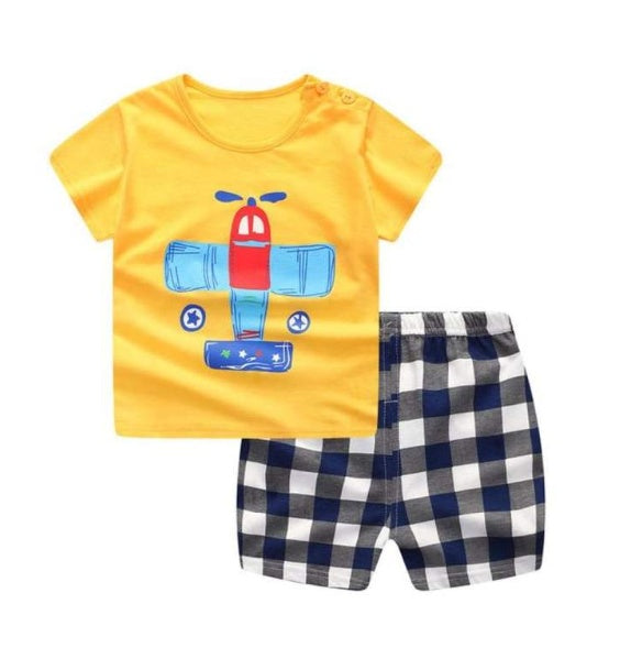 Summer Children's Clothing - Short-Sleeved Suit