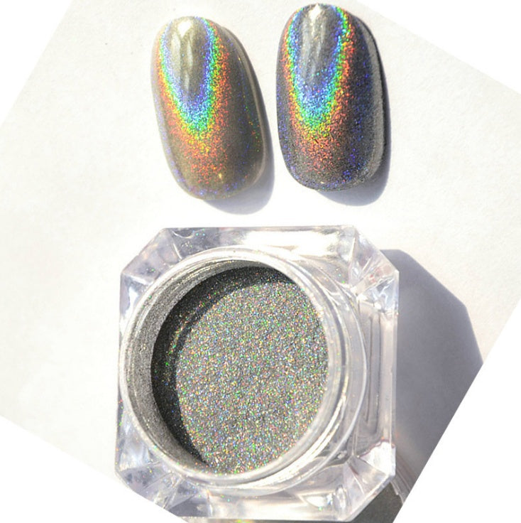 Rainbow Mirror Powder - UV TOP COAT Required | Eyeshadow Stick Application