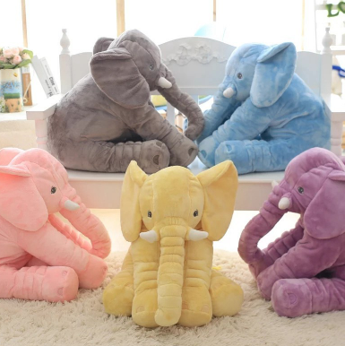 Oreiller poupée éléphant bébé confort dormir avec