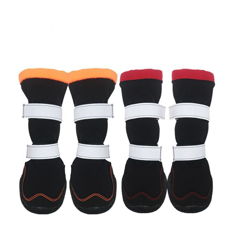 Chaussures chaudes en peluche pour animaux de compagnie d'automne et d'hiver