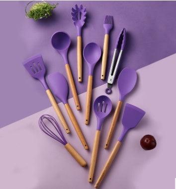 Silicone Kitchen Equipment Cooking Tools Set Heat Resistant Non-Stick Cooking Utensils Baking Tools