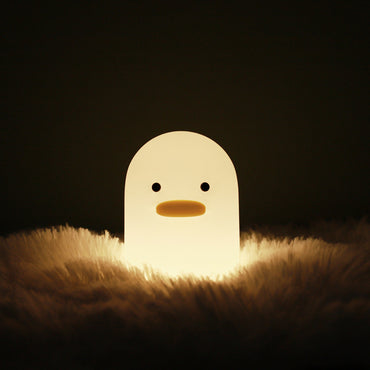 Nordique mignon belle bande dessinée terne canard Led veilleuse Silicone USB charge veilleuse vacances cadeaux enfants chambre chevet chambre