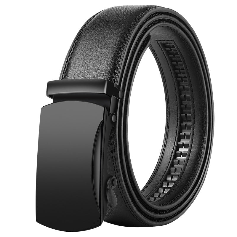 Men's Korean Style Leather Belt Automatic Buckle - Global Fashion