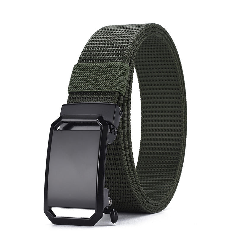 Men's Toothless Automatic Buckle Canvas Belt - Infinite Adjustment