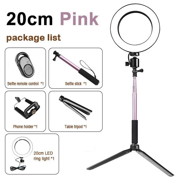 Photography Lighting Kit - Tripod Fill Light Live Bracket Beauty Light Set Ring Light