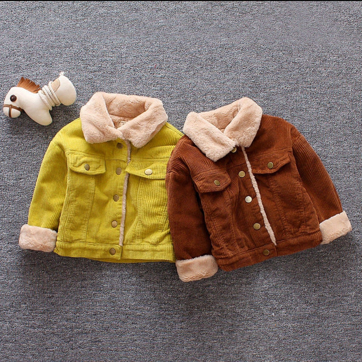 Veste zippée à manches longues en coton pour enfants