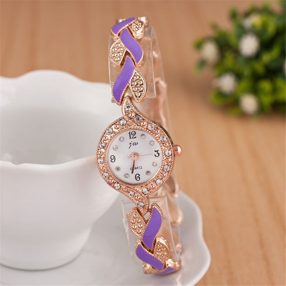 Leaf Bracelet Quartz Wrist Watch - Timeless Stylish Elegant Sleek Precise Perfect Sophisticated Statement
