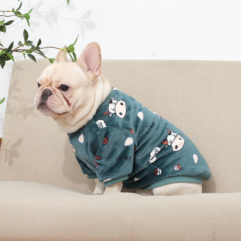 Personnalité de la mode pyjama en peluche français animaux de compagnie