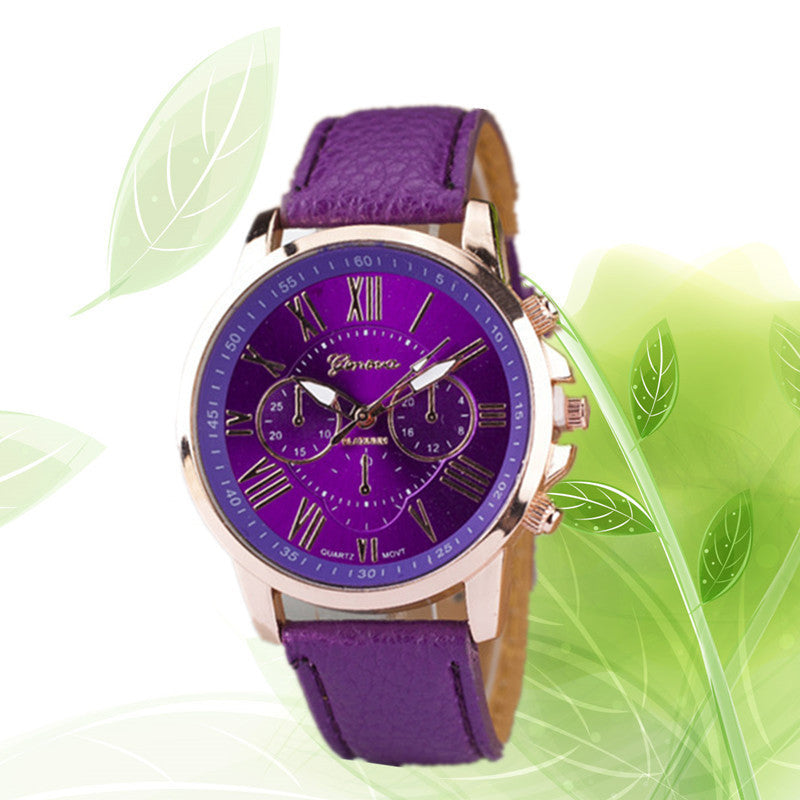 Three Eye Watches Retro GENEVA Geneva Students Couples Watches Men's Belts Quartz Trends Watches - Stylish Functional Reliable Trendy Timeless Modern