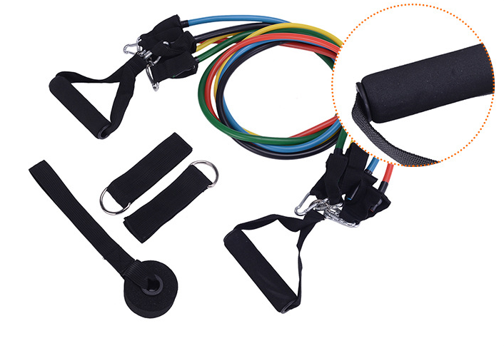 Professional Portable Fitness Rally - Complete Resistance Band System (5 Bands, 10-30 lbs, 1.2m Length)